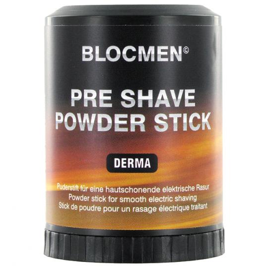 Stick de poudre avant-rasage BLOCMEN© Derma sans parfum ni colorant 